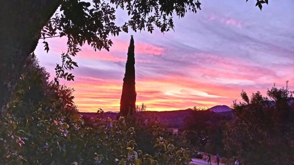 sunset france cevennes