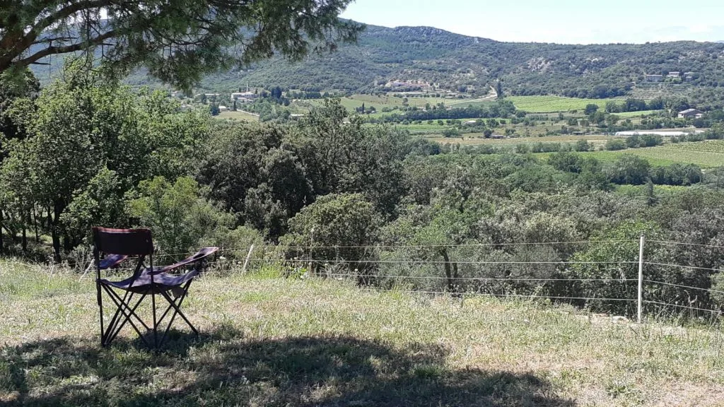 Vue panoramique du camping de la Devèze